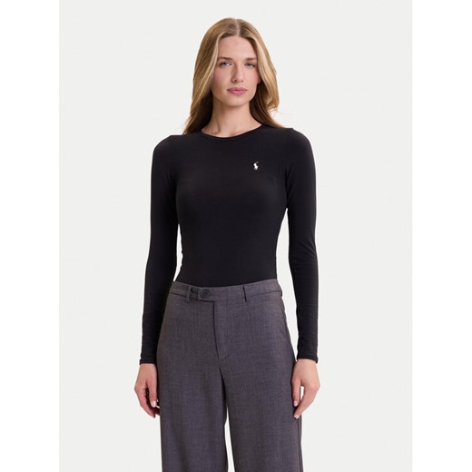 Polo Ralph Lauren Body 4P0490 Czarny Slim Fit ze sklepu MODIVO w kategorii Bluzki damskie - zdjęcie 185679316