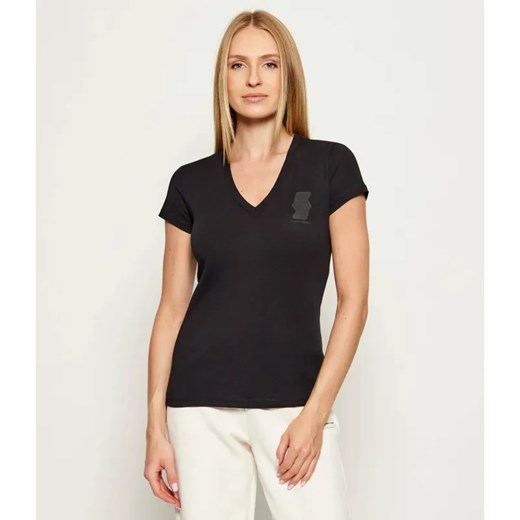 Armani Exchange T-shirt | Slim Fit ze sklepu Gomez Fashion Store w kategorii Bluzki damskie - zdjęcie 185683817