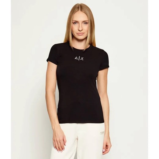 Armani Exchange T-shirt | Slim Fit ze sklepu Gomez Fashion Store w kategorii Bluzki damskie - zdjęcie 185683838