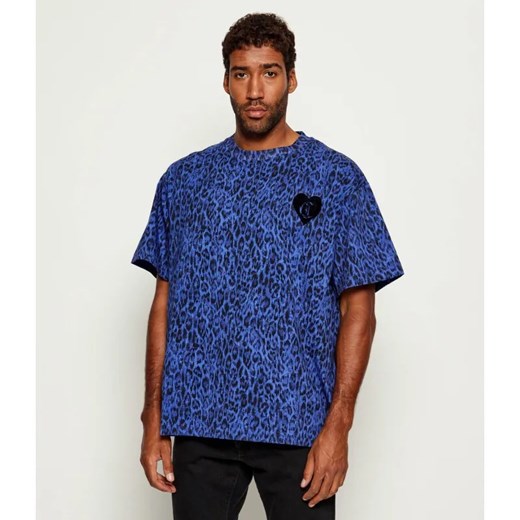Just Cavalli T-shirt Leo carpet stitch | Oversize fit ze sklepu Gomez Fashion Store w kategorii T-shirty męskie - zdjęcie 185683849