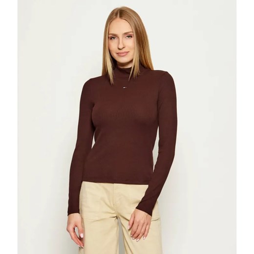Tommy Jeans Półgolf ESSENTIAL | Slim Fit ze sklepu Gomez Fashion Store w kategorii Bluzki damskie - zdjęcie 185683855