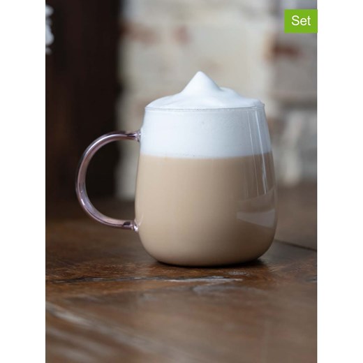 Vialli Design Szklanki (2 szt.) &quot;Bolla&quot; w kolorze jasnoróżowym - 400 ml ze sklepu Limango Polska w kategorii Dzbanki i zaparzacze - zdjęcie 185684529