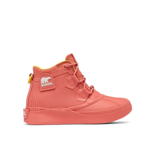 Sneakersy Sorel OUT N ABOUT™ IV Splashy Women's Waterproof Boot 2113211 Koralowy ze sklepu eobuwie.pl w kategorii Buty sportowe damskie - zdjęcie 185686686