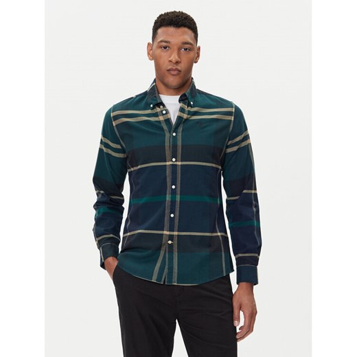 Barbour Koszula MSH4994TN23 Zielony Tailored Fit ze sklepu MODIVO w kategorii Koszule męskie - zdjęcie 185687125