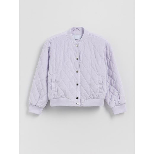 Reserved - Kurtka bomberka - lawendowy ze sklepu Reserved w kategorii Kurtki dziewczęce - zdjęcie 185687659