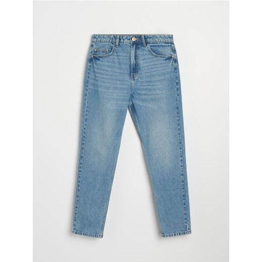 Sinsay - Jeansy mom fit - niebieski ze sklepu Sinsay w kategorii Jeansy damskie - zdjęcie 185689785