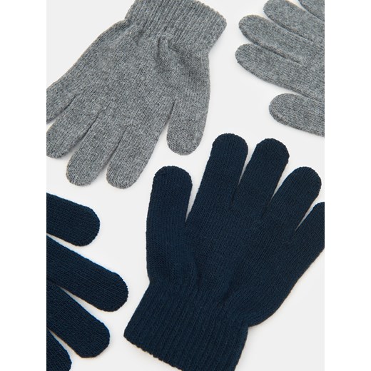 Sinsay - Rękawiczki 2 pack - szary Sinsay M Sinsay