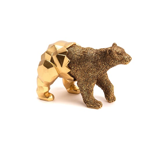 Amadeus Figurka dekoracyjna &quot;Bear&quot; w kolorze złotym - wys. 11 cm ze sklepu Limango Polska w kategorii Dekoracje - zdjęcie 185690917