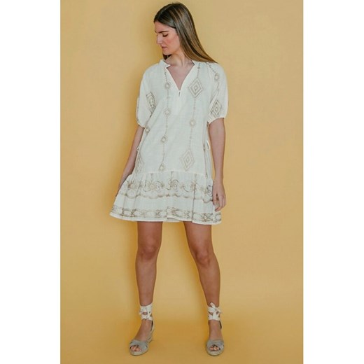 Lula Natura Sukienka w kolorze kremowym ze sklepu Limango Polska w kategorii Sukienki - zdjęcie 185691049