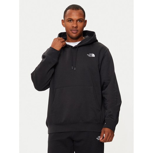 The North Face Bluza Essential NF0A89ES Czarny Regular Fit ze sklepu MODIVO w kategorii Bluzy męskie - zdjęcie 185691385