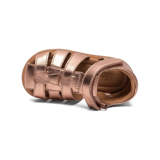 bisgaard Skórzane sandały w kolorze złoto-jasnoróżowym Bisgaard 22 Limango Polska okazja