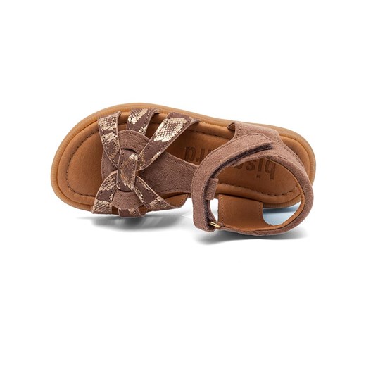 bisgaard Skórzane sandały w kolorze brązowo-złotym Bisgaard 33 Limango Polska wyprzedaż