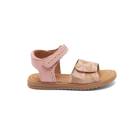 bisgaard Skórzane sandały w kolorze złoto-jasnoróżowym Bisgaard 30 okazyjna cena Limango Polska
