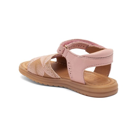 bisgaard Skórzane sandały w kolorze złoto-jasnoróżowym Bisgaard 33 promocyjna cena Limango Polska