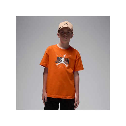 T-shirt dla dużych dzieci '85 Shatter Jordan - Pomarańczowy ze sklepu Nike poland w kategorii T-shirty chłopięce - zdjęcie 185693626