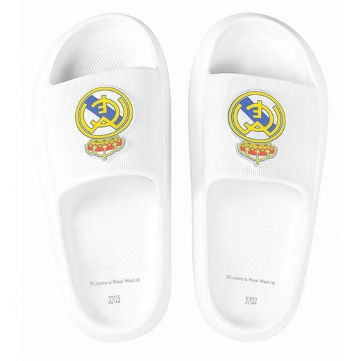 Klapki Real Madryt beach pool flip flops Eva Jr 2300006820B białe Real Madryt 28 ButyModne.pl
