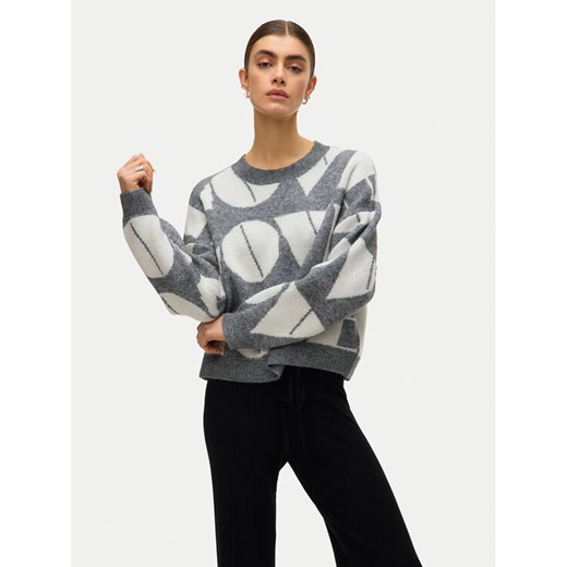 Vero Moda Sweter Love 10331432 Szary Regular Fit ze sklepu MODIVO w kategorii Swetry damskie - zdjęcie 185695036