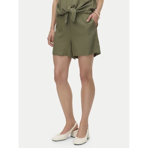 Vero Moda Szorty materiałowe Thea 10333804 Zielony Loose Fit ze sklepu MODIVO w kategorii Szorty - zdjęcie 185695076