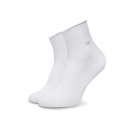 Calvin Klein Skarpety wysokie damskie 701229681 Biały ze sklepu MODIVO w kategorii Skarpetki damskie - zdjęcie 185695138