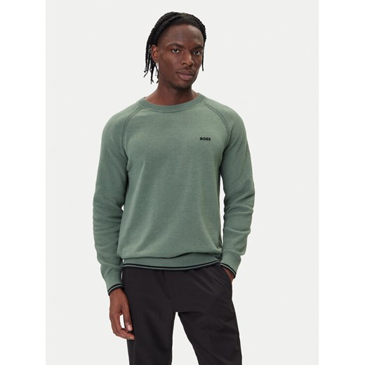BOSS Sweter K_Zone CN 50541938 Zielony Regular Fit ze sklepu MODIVO w kategorii Swetry męskie - zdjęcie 185695148