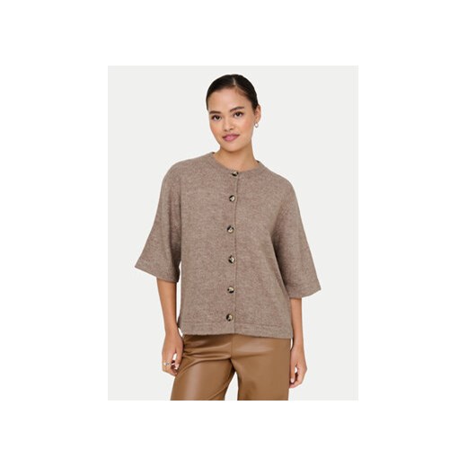 ONLY Kardigan Camilla 15348772 Brązowy Regular Fit S MODIVO