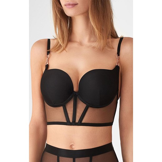 Marilyn biustonosz push-up półgorset Lovely Secret, Kolor czarny, Rozmiar 75C, Marilyn ze sklepu Intymna w kategorii Biustonosze - zdjęcie 185696636