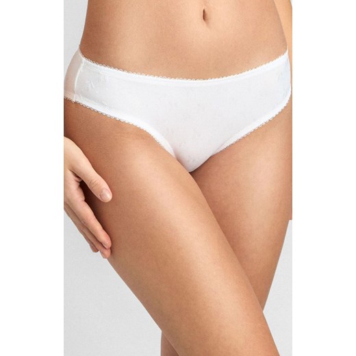 Marilyn białe figi damskie z żakardowym wzorem Noe 02, Kolor biały, Rozmiar S, Marilyn ze sklepu Intymna w kategorii Majtki damskie - zdjęcie 185696666