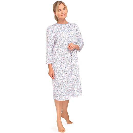 Bawełniana koszula nocna Bogna II 204 30, Kolor różowo-niebieski, Rozmiar XL, MARTEL ze sklepu Intymna w kategorii Koszule nocne - zdjęcie 185696726