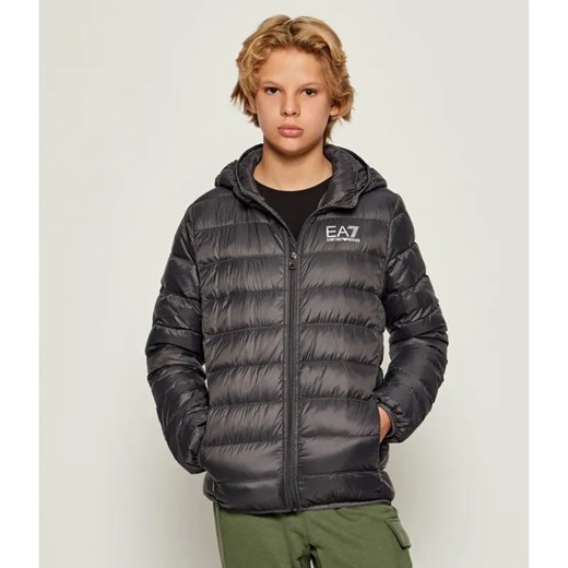 EA7 Puchowa kurtka | Regular Fit ze sklepu Gomez Fashion Store w kategorii Kurtki chłopięce - zdjęcie 185697126