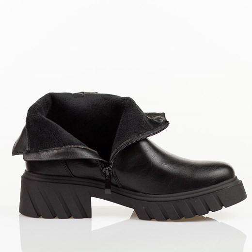 Czarne botki damskie platformie M.Daszyński 2502-5 39 suzana.pl