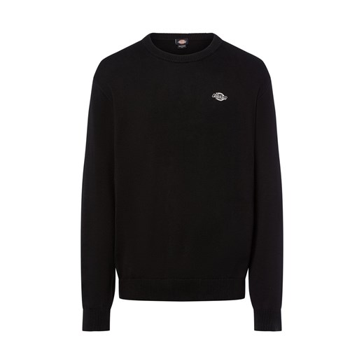Dickies Męski sweter z dzianiny - Summerdale Mężczyźni Bawełna czarny jednolity ze sklepu vangraaf w kategorii Swetry męskie - zdjęcie 185699336