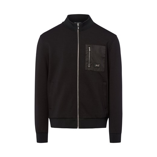 KARL LAGERFELD Bluza męska Mężczyźni czarny jednolity ze sklepu vangraaf w kategorii Bluzy męskie - zdjęcie 185699339