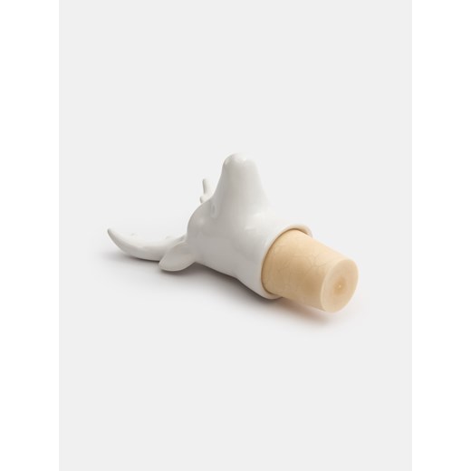 Sinsay - Zatyczka do butelek z motywem renifera - biały Sinsay One Size Sinsay