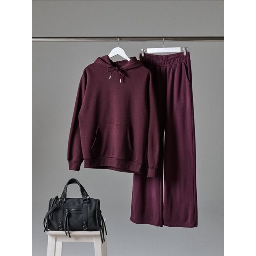 Sinsay - Bluza z kapturem - czerwony ze sklepu Sinsay w kategorii Bluzy damskie - zdjęcie 185702366