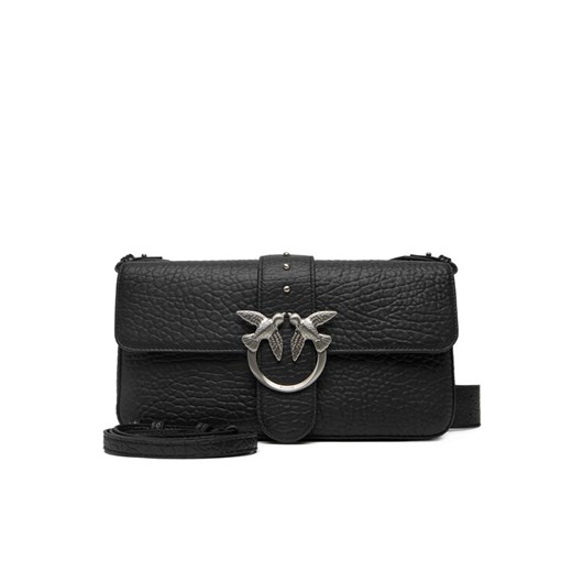 Torebka PINKO Love One Classic Slouchy Fl Al 25-26 PLTT 104524 A2JU Czarny ze sklepu eobuwie.pl w kategorii Listonoszki - zdjęcie 185702606