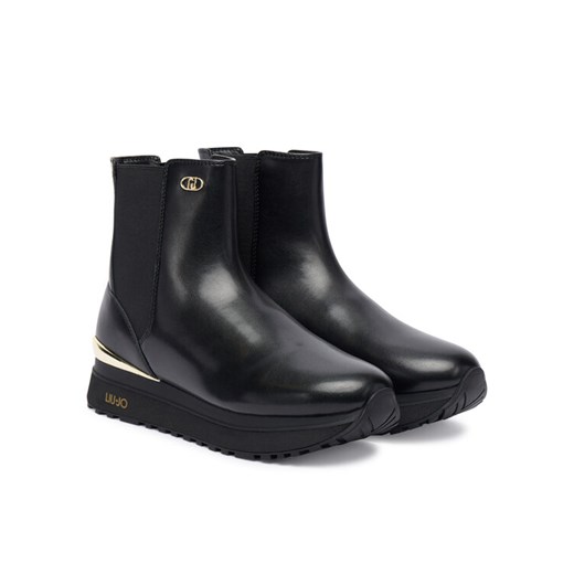 Botki Liu Jo Maxi Wonder 95 BF5001 PX241 Czarny ze sklepu eobuwie.pl w kategorii Botki - zdjęcie 185702617