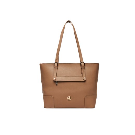 Beverly Hills Polo Club Torebka CEO-BHPC-C-007-08 Beżowy ze sklepu MODIVO w kategorii Torby Shopper bag - zdjęcie 185703128