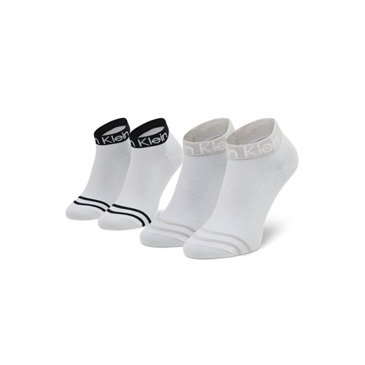 Calvin Klein Zestaw 2 par niskich skarpet damskich 701218775 Biały ze sklepu MODIVO w kategorii Skarpetki damskie - zdjęcie 185703136