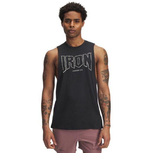 Męski top tank treningowy Under Armour Project Rock Tank - czarny ze sklepu Sportstylestory.com w kategorii T-shirty męskie - zdjęcie 185704235