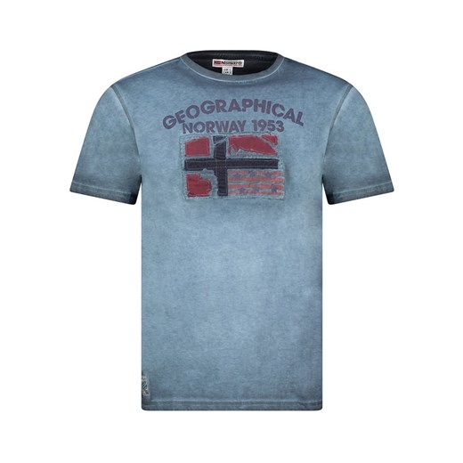 Geographical Norway Koszulka &quot;Jotz&quot; w kolorze niebieskim ze sklepu Limango Polska w kategorii T-shirty męskie - zdjęcie 185705097