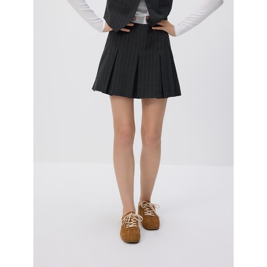 Reserved - Plisowane spódnico-szorty - ciemnoszary ze sklepu Reserved w kategorii Szorty - zdjęcie 185705607