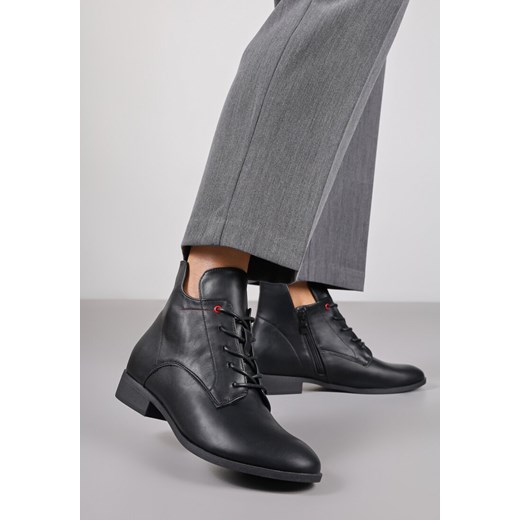 Czarne Botki Trzewiki Vices Miova Renee 38 renee.pl