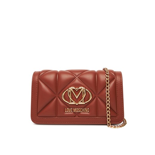 Torebka LOVE MOSCHINO JC5640PP1NLC0312 Brązowy ze sklepu eobuwie.pl w kategorii Kopertówki - zdjęcie 185706346