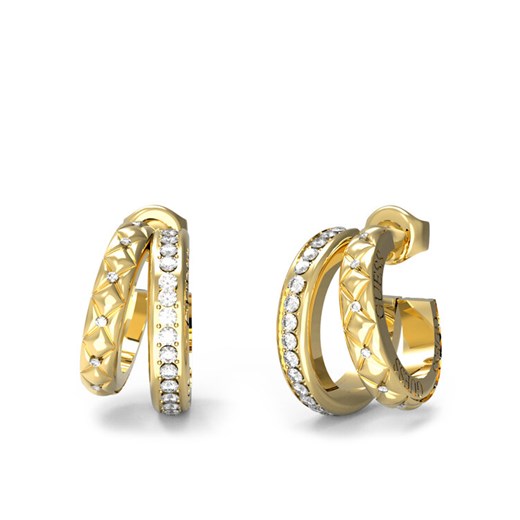 Kolczyki Guess JUBE04 587JW Złoty ze sklepu eobuwie.pl w kategorii Kolczyki - zdjęcie 185706358