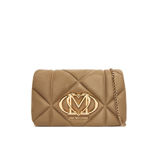 Torebka LOVE MOSCHINO JC4043PP0NKE0105 Beżowy ze sklepu eobuwie.pl w kategorii Kopertówki - zdjęcie 185706395