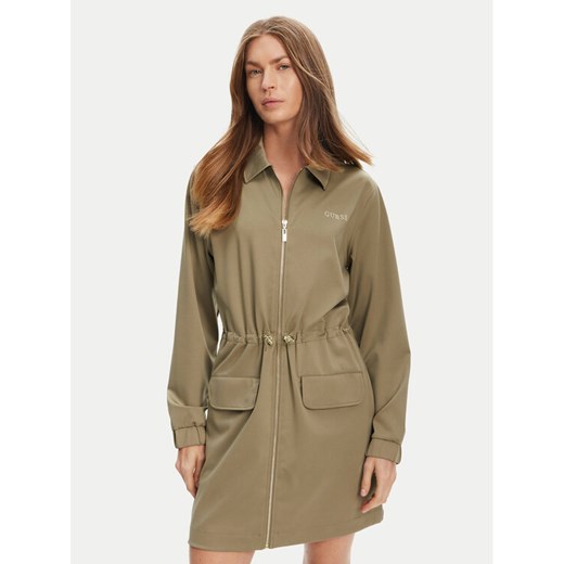 Guess Sukienka codzienna V5YK04 KCX42 Zielony Regular Fit ze sklepu MODIVO w kategorii Sukienki - zdjęcie 185706855