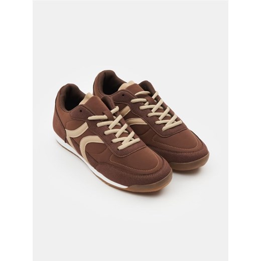 Sinsay - Sneakersy sznurowane - brązowy ze sklepu Sinsay w kategorii Buty sportowe damskie - zdjęcie 185708428