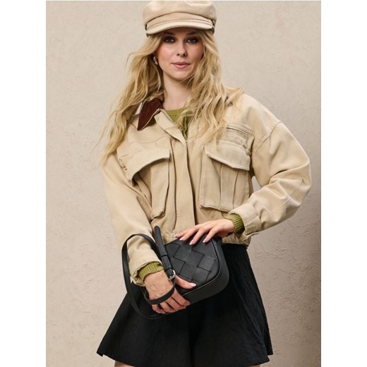 Sinsay - Torebka crossbody z imitacji skóry z plecionką - czarny ze sklepu Sinsay w kategorii Torebki damskie - zdjęcie 185708455