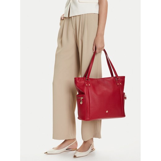 Torebka Beverly Hills Polo Club CEO-BHPC-C-005-08 Bordowy ze sklepu eobuwie.pl w kategorii Torby Shopper bag - zdjęcie 185709899