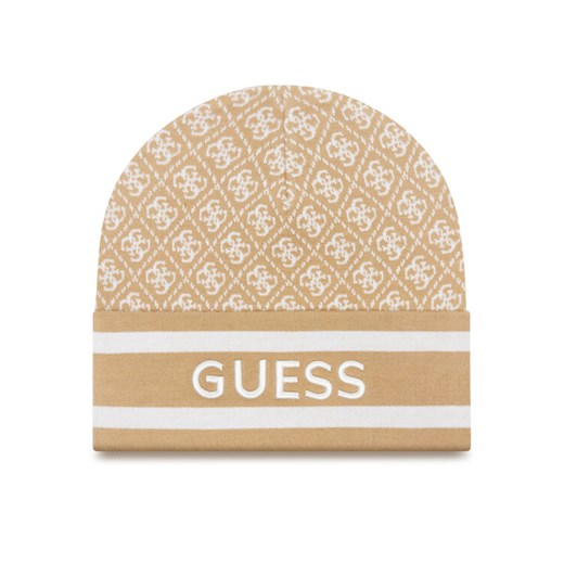 Czapka Guess W4BZ21 Z3JD2 Beżowy ze sklepu eobuwie.pl w kategorii Czapki zimowe damskie - zdjęcie 185709906